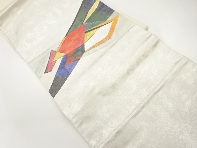 JAPANESE KIMONO / VINTAGE NAGOYA OBI / GEOMETRIC